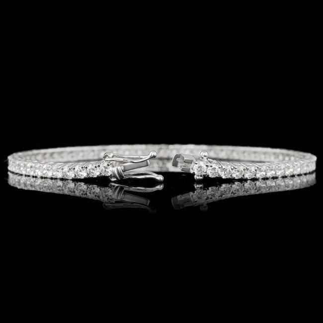 18k White Gold 5.30ct Diamond Bracelet