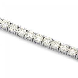 18k White Gold 12.00ct Diamond Tennis Bracelet