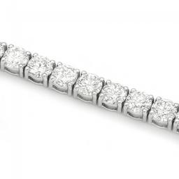 18k White Gold 13.00ct Diamond Tennis Bracelet