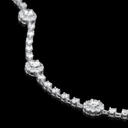 18k White Gold 3.85ct Diamond Bracelet