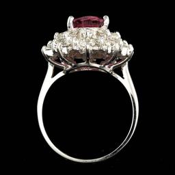 14k Gold 3.00ct Tourmaline 2.20ct Diamond Ring