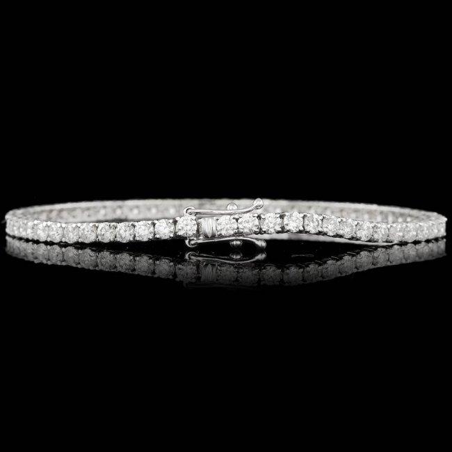 18k White Gold 5.30ct Diamond Bracelet