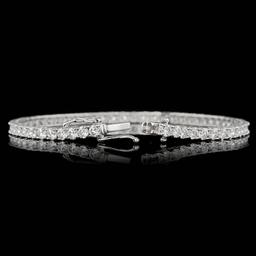 18k White Gold 6.00ct Diamond Bracelet