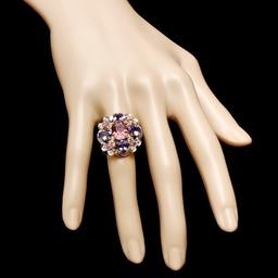 14k Gold 3.00ct Spinel 0.50ct Diamond Ring