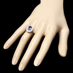 14k Gold 2.10ct Tanzanite 1.00ct Diamond Ring