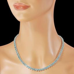 14K Gold 59.25ct Topaz Necklace