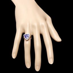 14k Gold 3.00ct Tanzanite 0.70ct Diamond Ring