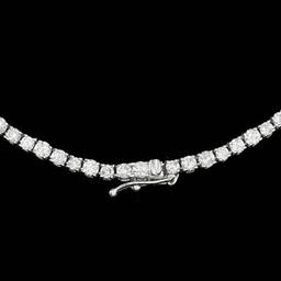 18k White Gold 11.2ct Diamond Necklace