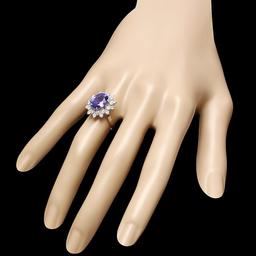 14k Gold 3.50ct Tanzanite 0.75ct Diamond Ring