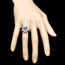 14k Gold 2.40ct Tanzanite 1.00ct Diamond Ring