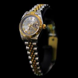 Rolex Two-Tone DateJust 26mm Womens Wristwatch