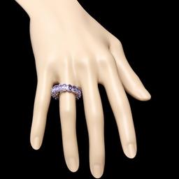 14k White Gold 8.00ct Tanzanite Ring