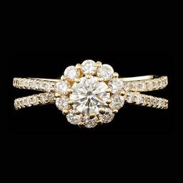 14k Yellow Gold .65ct Diamond Ring