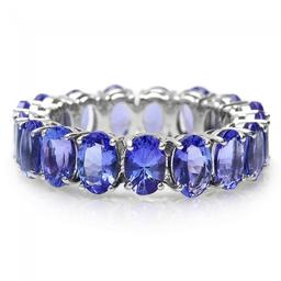 14k White Gold 8.00ct Tanzanite Ring