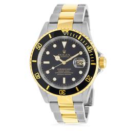 18K Gold Rolex SS Submariner 40mm Wristwatch