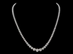 18k White Gold 9.20ct Diamond Necklace