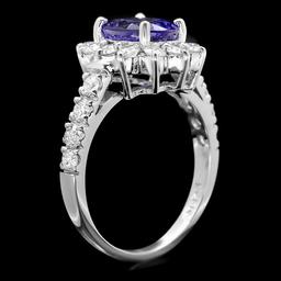 14k Gold 2.20ct Tanzanite 1.00ct Diamond Ring