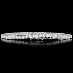 18k White Gold 5.30ct Diamond Bracelet