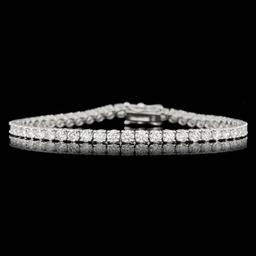 18k White Gold 6.55ct Diamond Bracelet