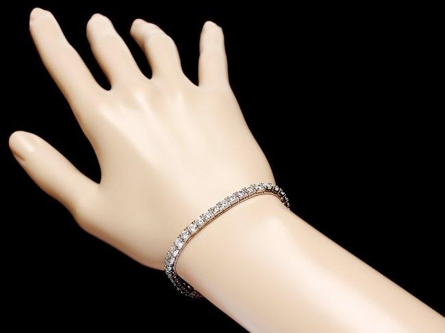 18k White Gold 8.00ct Diamond Bracelet