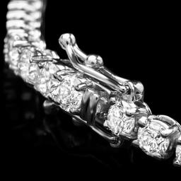 14k White Gold 6.60ct Diamond Bracelet