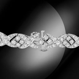 18K White Gold 14.85cts Diamond Bracelet