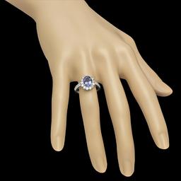 14K Gold 1.80ct Tanzanite 0.79ct Diamond Ring