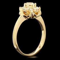 14k Yellow Gold .7ct Diamond Ring