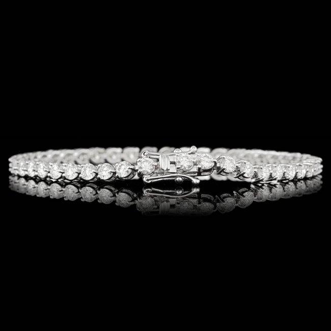 18k White Gold 6.25ct Diamond Bracelet