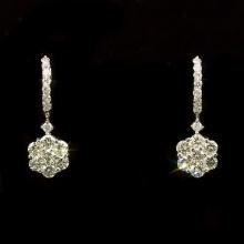 14k Gold 3.00ct Diamond Earrings