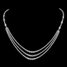 18K Gold 11.20ct Diamond Necklace