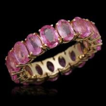 14K Gold 10.28ct Pink Sapphire Ring