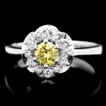 14k White Gold .72ct Diamond Ring