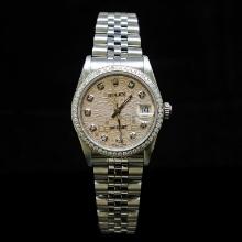 Rolex DateJust 31mm Jubelee Diamond Dial & Bezel Aprox. 1.5 cts. Womens Wristwatch