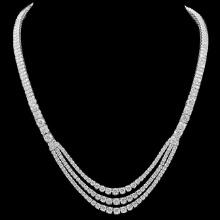 18k White Gold 23.10ct Diamond Necklace