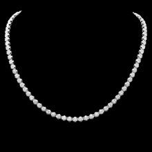 18k White Gold 14.00ct Diamond Necklace