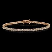 14K Gold 6.28ct Diamond Bracelet