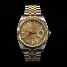 Rolex DateJust Two-Tone 36mm Men's Wristwatch
