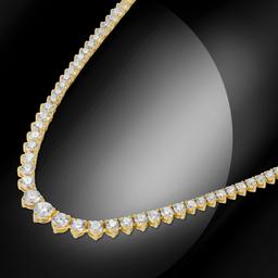 14K Gold 7.80cts Diamond Necklace
