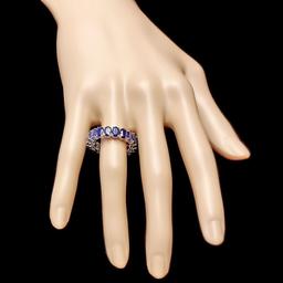 14k White Gold 9.00ct Sapphire Ring