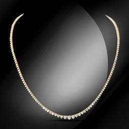 14K Gold 7.80cts Diamond Necklace