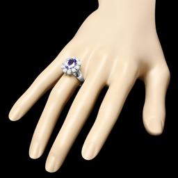 14k Gold 2.50ct Tanzanite 1.25ct Diamond Ring