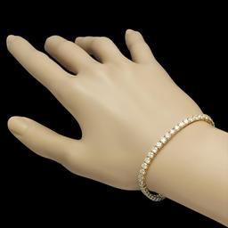 18K Gold 7.85ct Diamond Bracelet