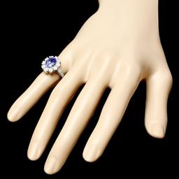 14k Gold 2.60ct Tanzanite 1.60ct Diamond Ring