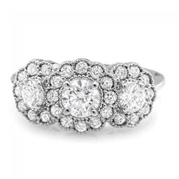 14k White Gold 1.2ct Diamond Ring