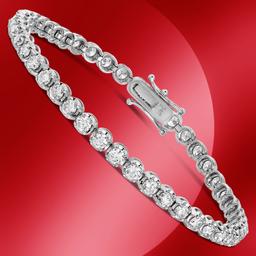 14K Gold 5.14cts Diamond Bracelet