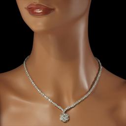 18K Gold 17.97ct Diamond Necklace