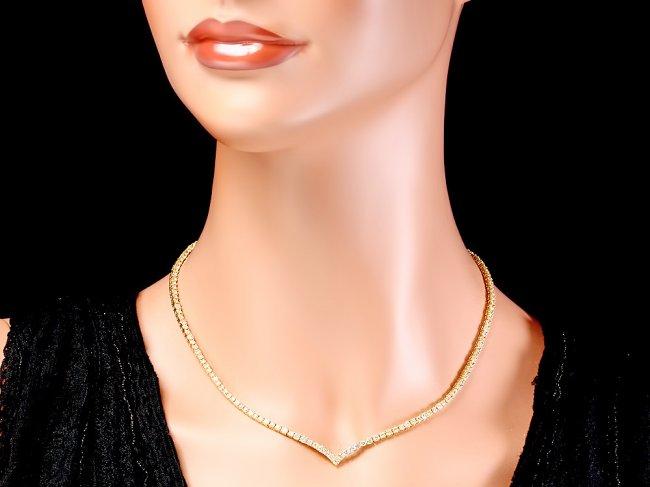 18k Yellow Gold 8.50ct Diamond Necklace