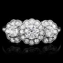 14k White Gold 1.3ct Diamond Ring