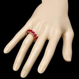 14k Yellow Gold 11.40ct Ruby Ring